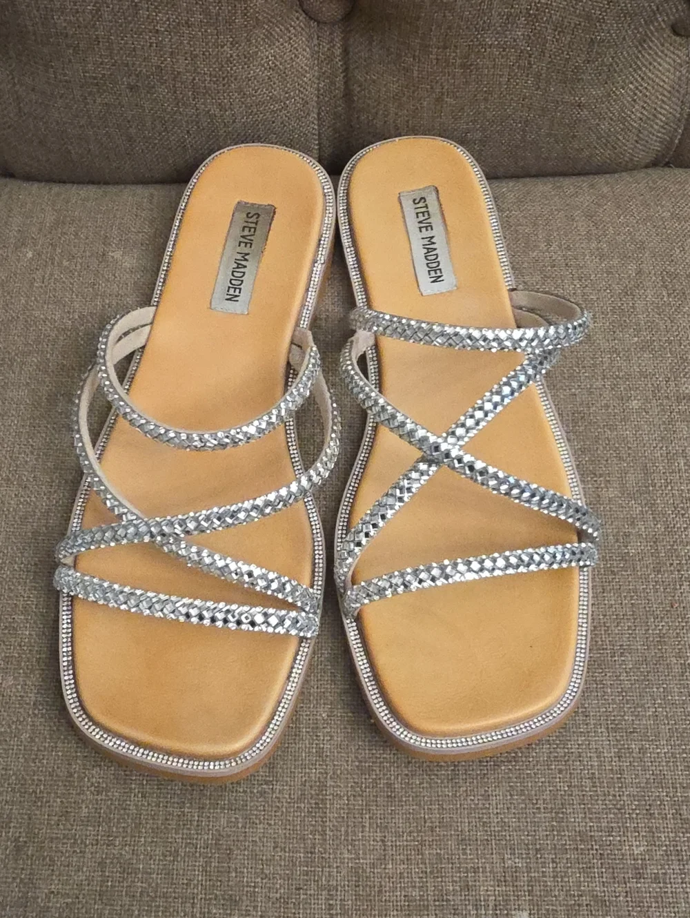 Steve Madden Jeweled Flat Sandals